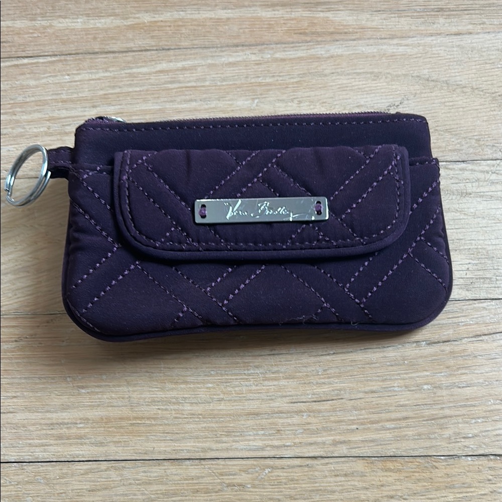 Vera Bradley Quilted Wallet in Dark Purple